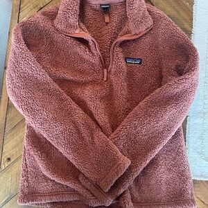 Patagonia Dusty Rose Sherpa Quarter-Zip Pullover